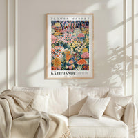 Kathmandu Flower Market Poster - Poster - Flower Poster