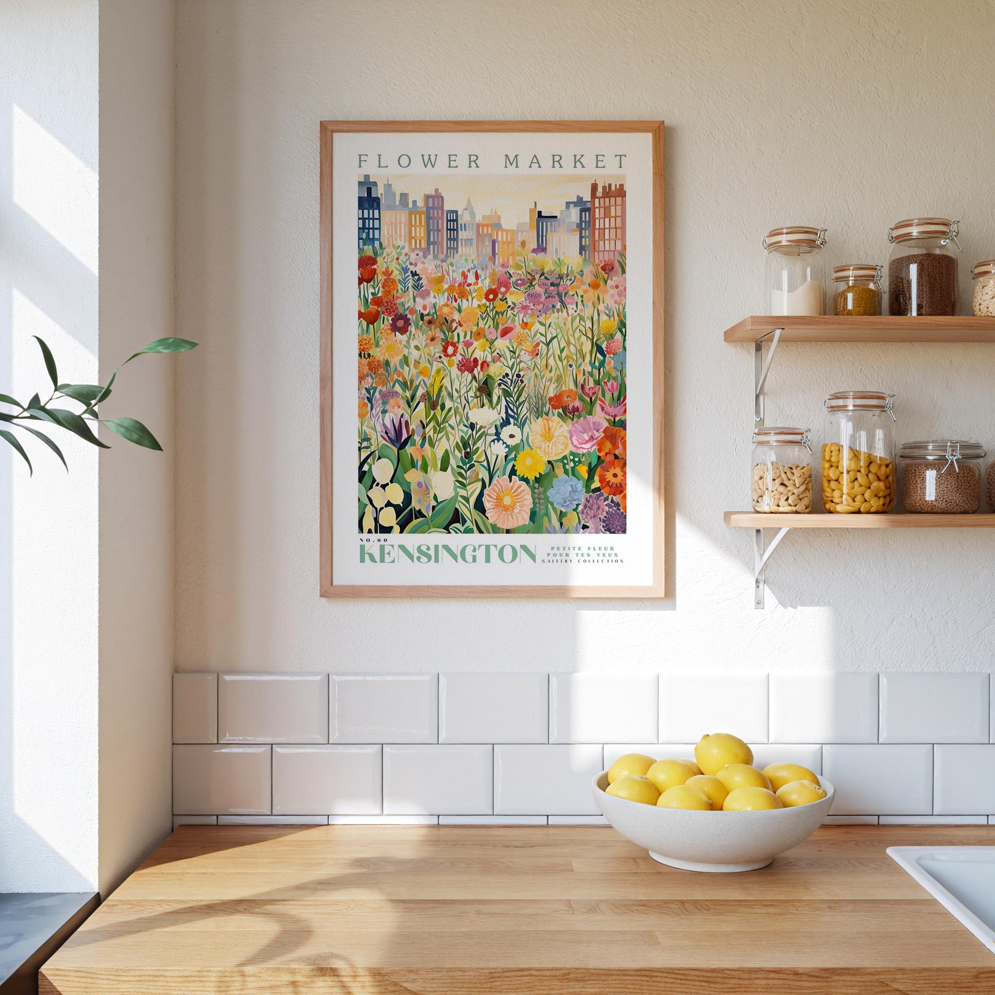 Kensington Flower Market Poster - Posters - Flower Poster