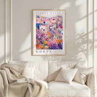 Korfu Flower Market Poster - Posters - Flower Poster