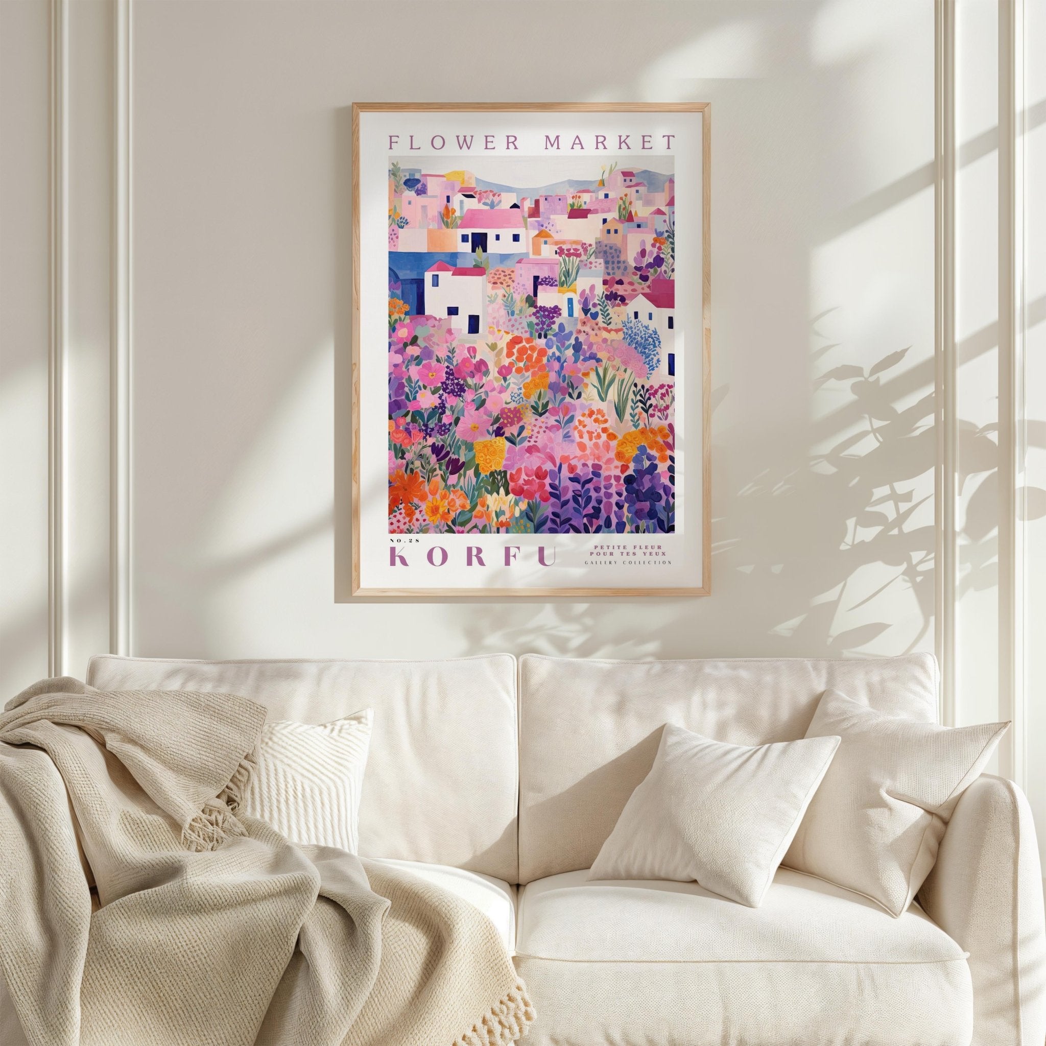 Korfu Flower Market Poster - Posters - Flower Poster
