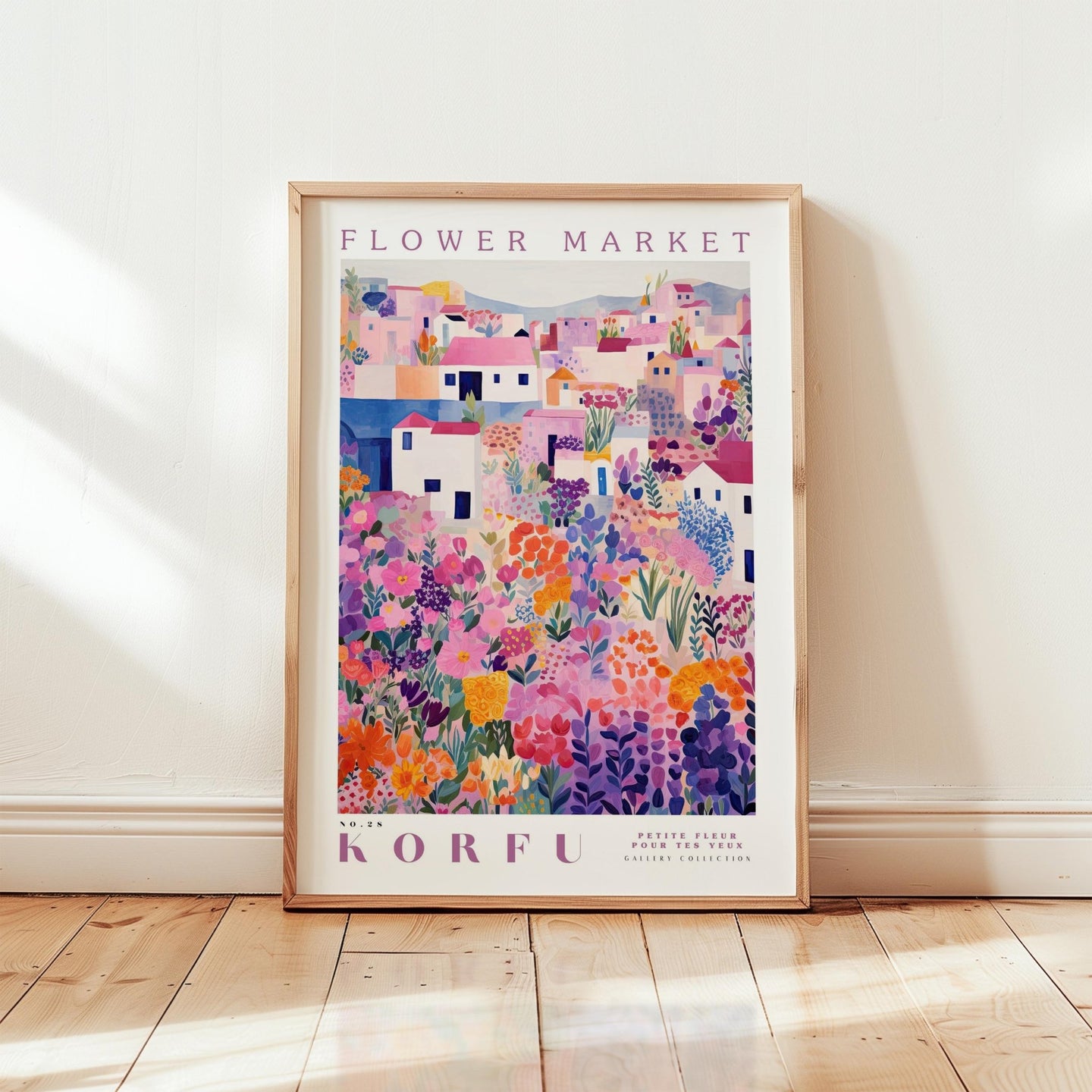 Korfu Flower Market Poster - Posters - Flower Poster