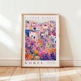 Korfu Flower Market Poster - Posters - Flower Poster