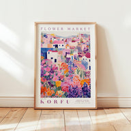 Korfu Flower Market Poster - Posters - Flower Poster