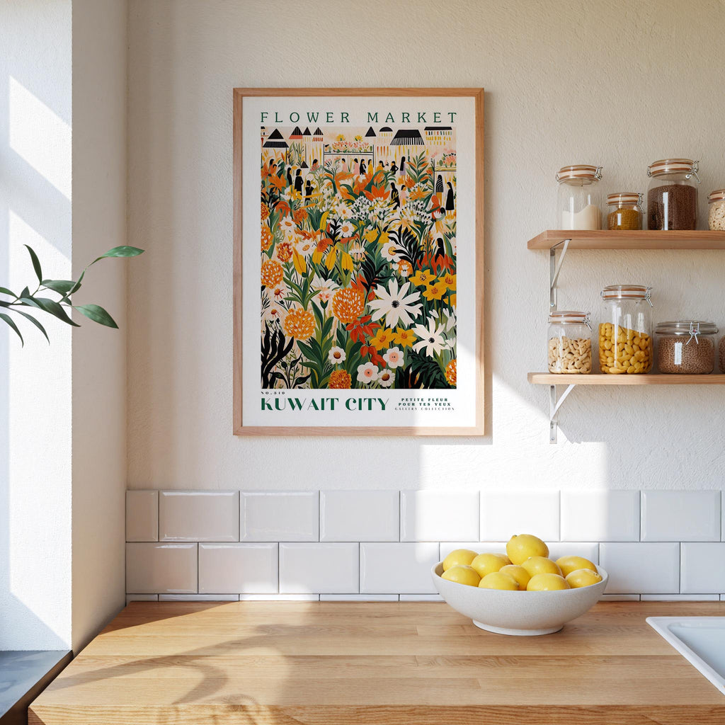 Kuwait City Flower Market Poster - Poster - Flower Poster