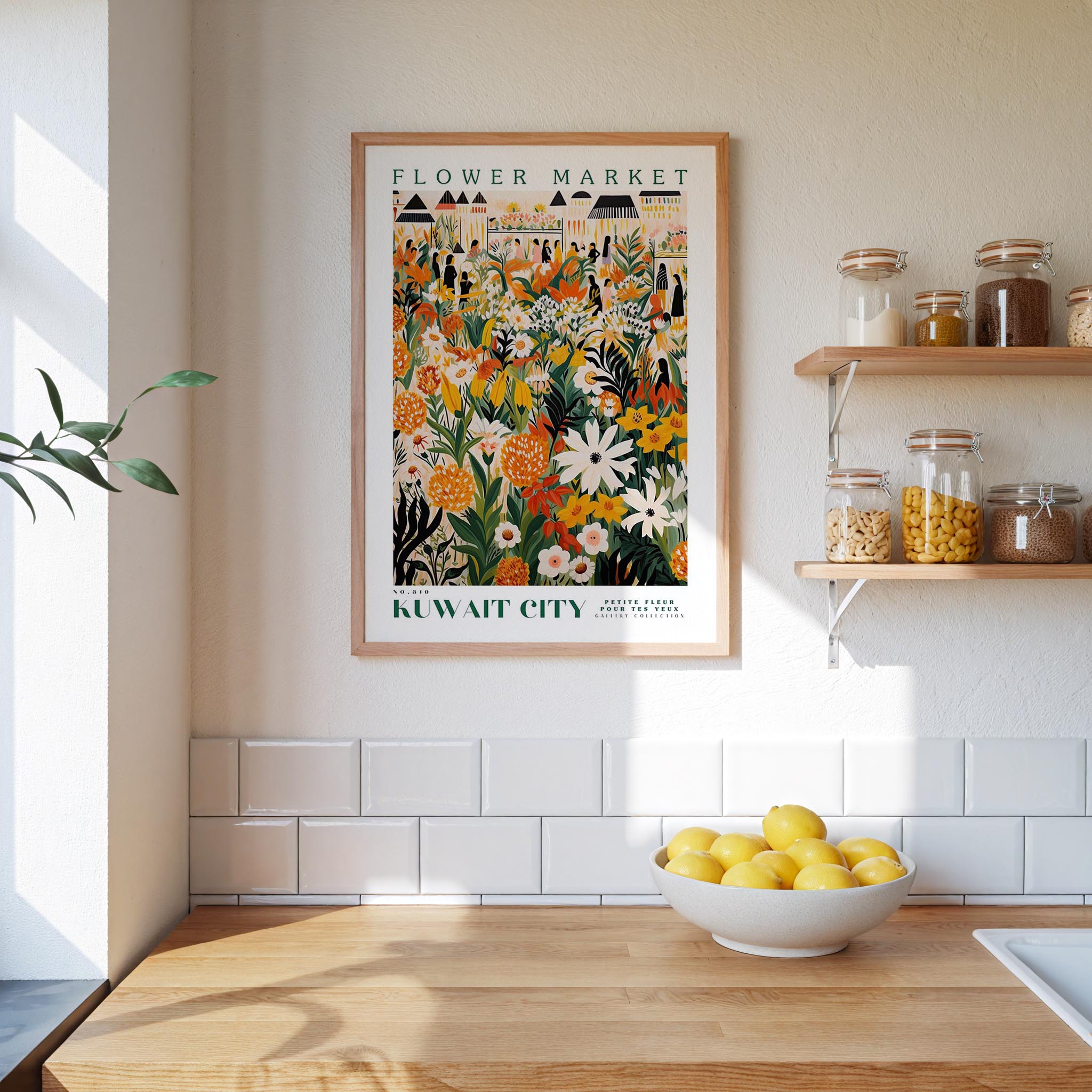 Kuwait City Flower Market Poster - Poster - Flower Poster
