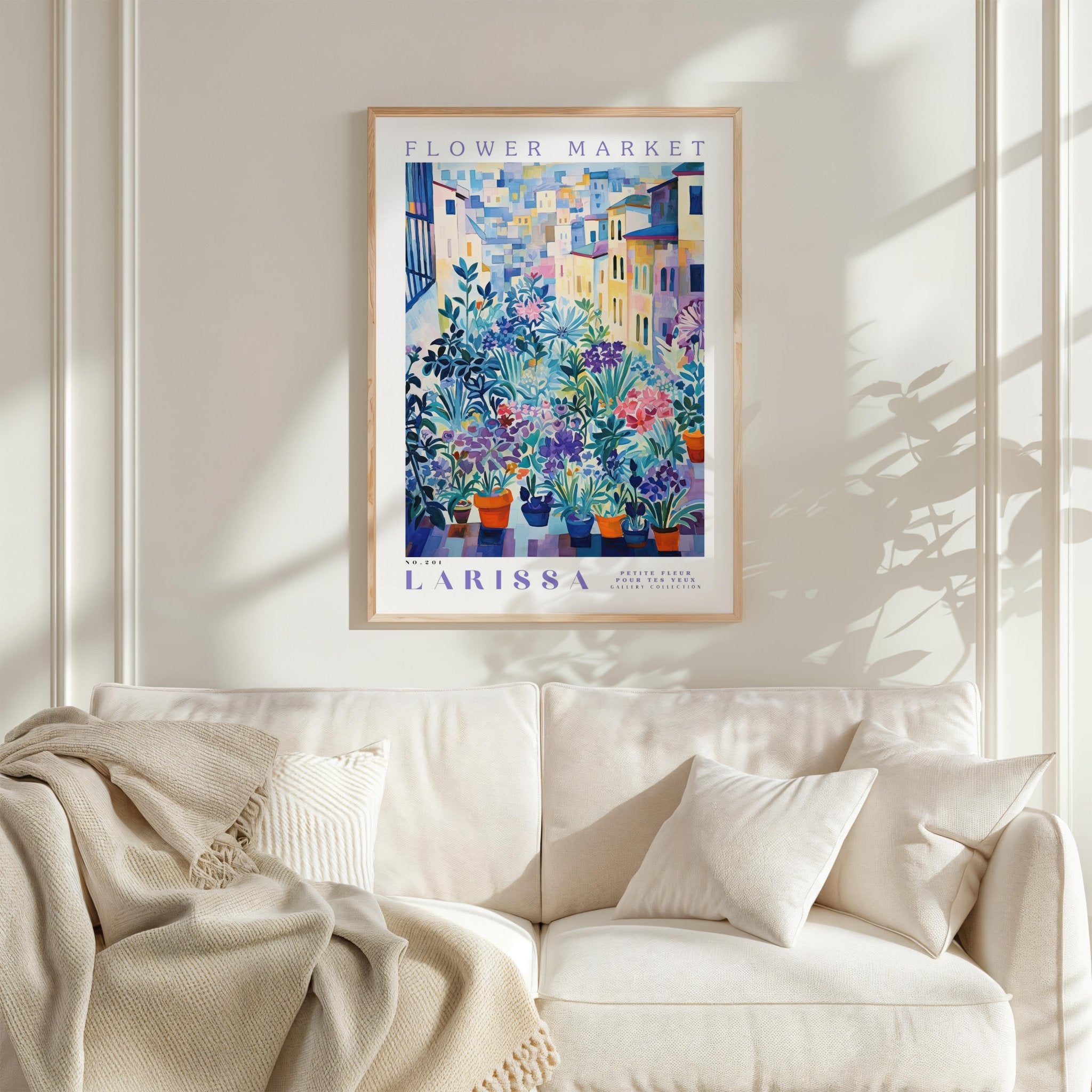 Larissa Flower Market Poster - Posters - Flower Poster
