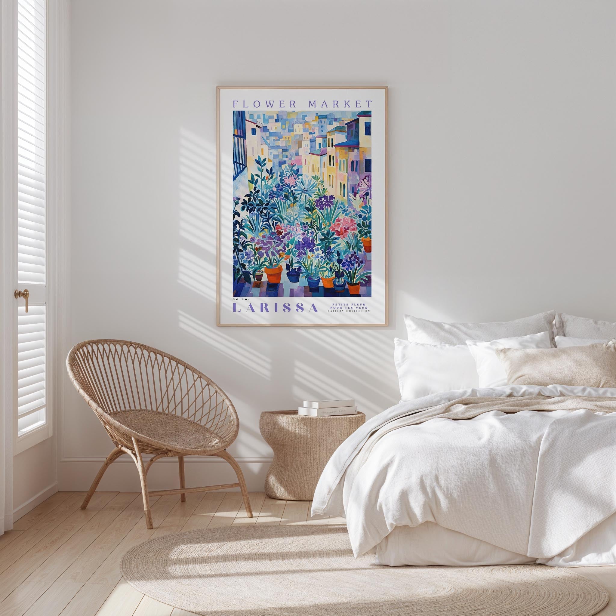 Larissa Flower Market Poster - Posters - Flower Poster
