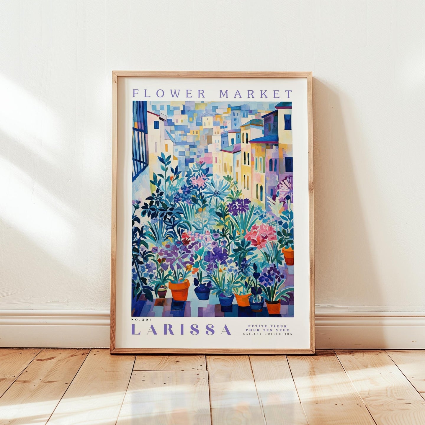 Larissa Flower Market Poster - Posters - Flower Poster