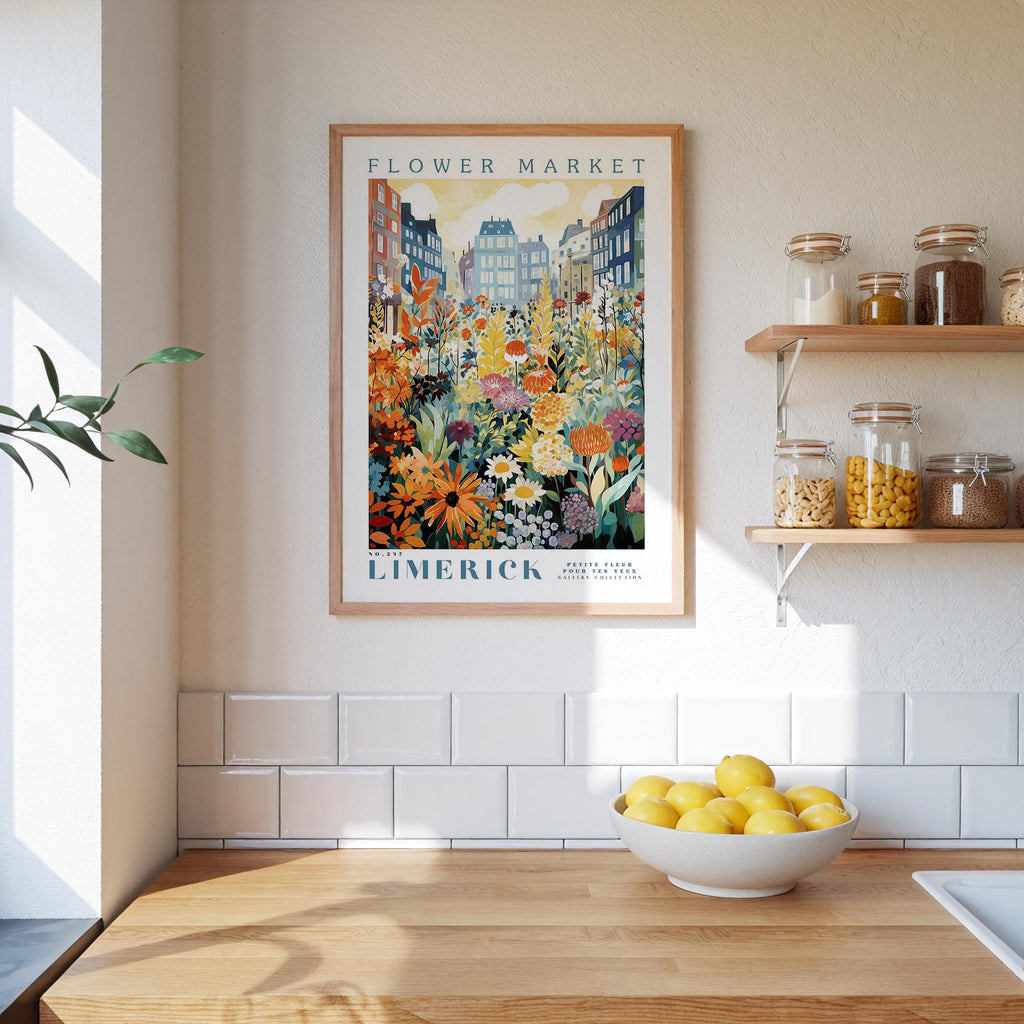 Limerick Flower Market Poster - Poster - Flower Poster