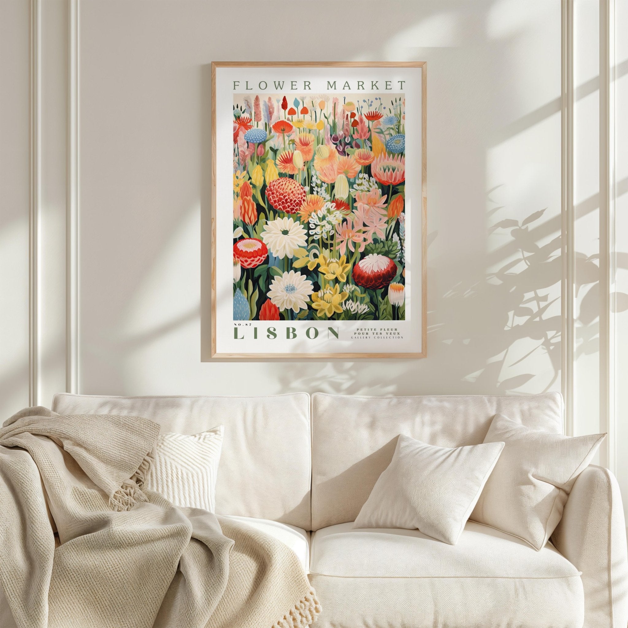 Lisbon Flower Market Poster - Posters - Flower Poster