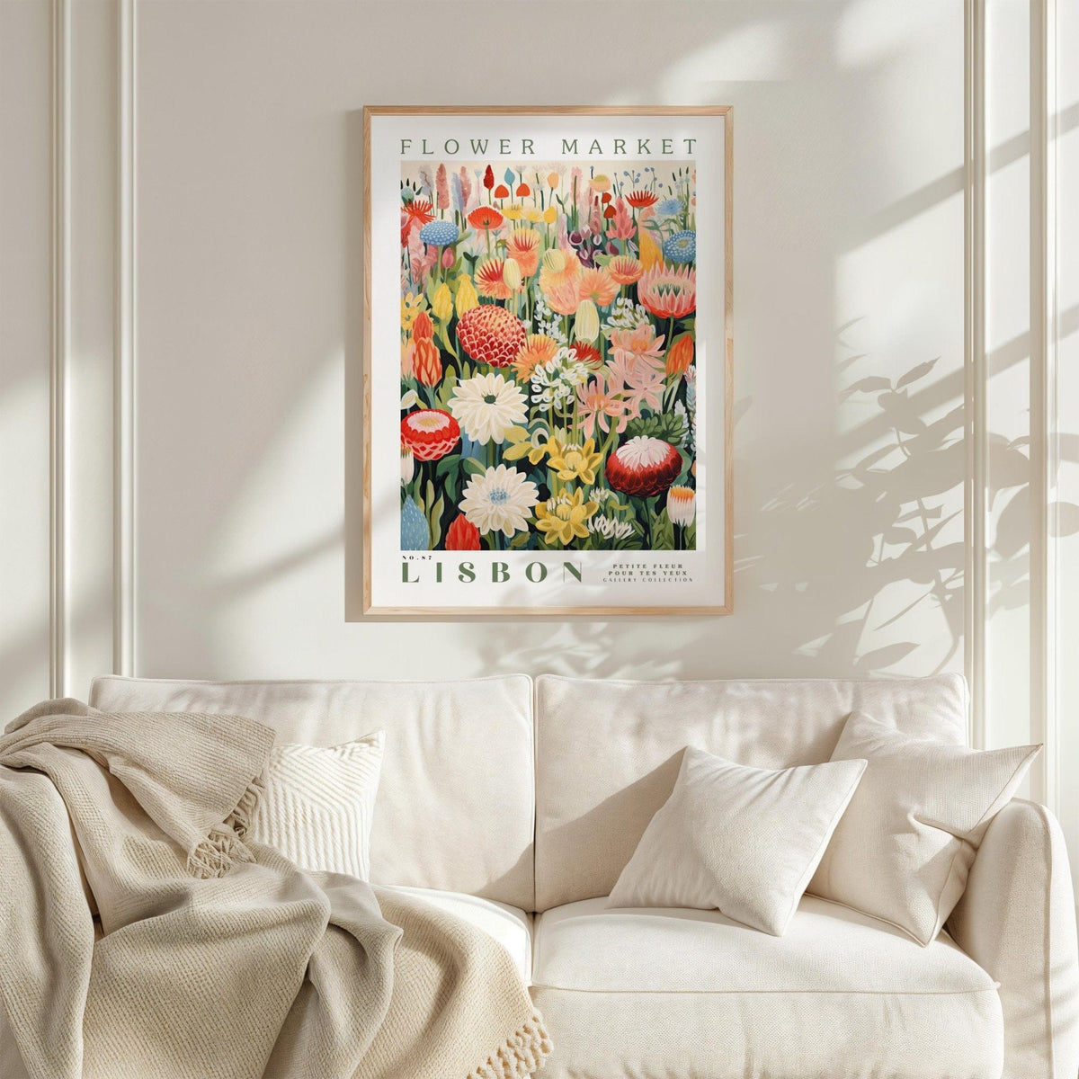Lisbon Flower Market Poster - Posters - Flower Poster