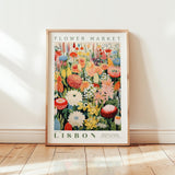 Lisbon Flower Market Poster - Posters - Flower Poster