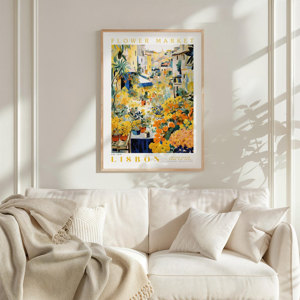 Lisbon Flower Market Poster - Posters - Flower Poster