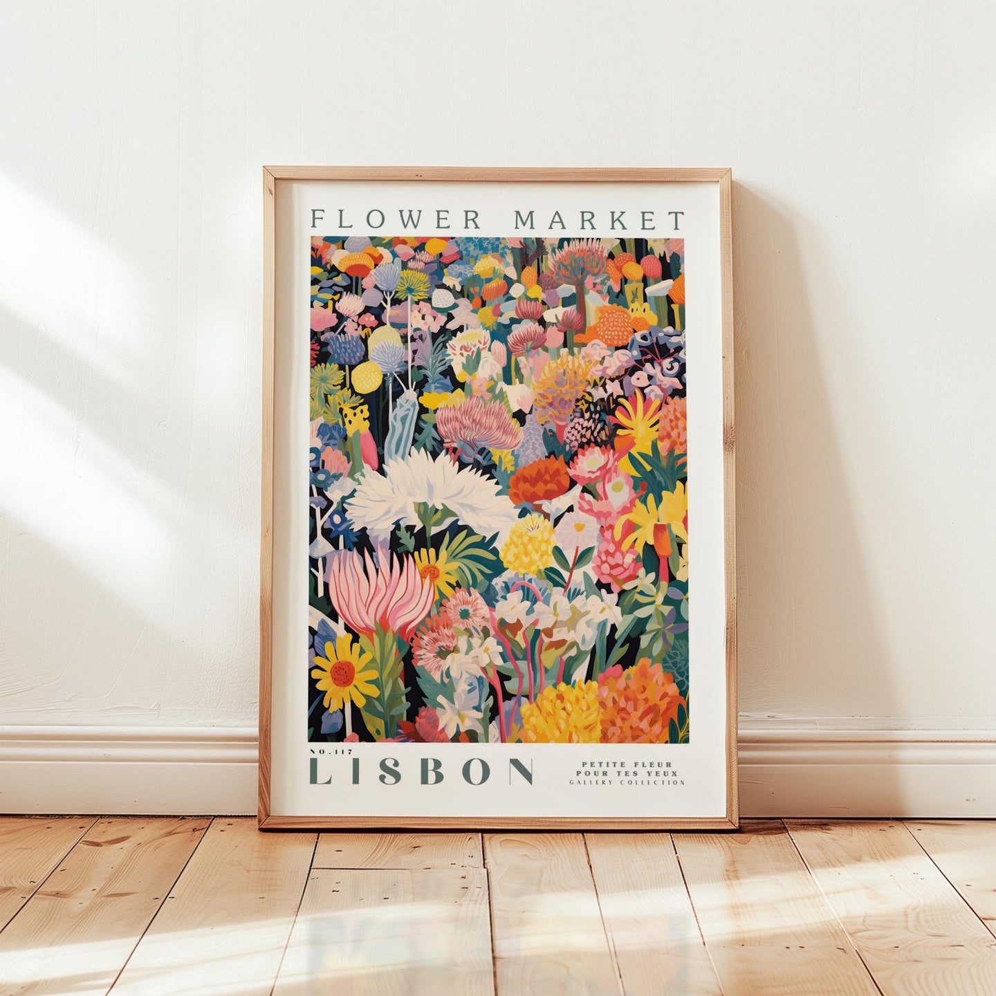 Lisbon Flower Market Poster - Posters - Flower Poster
