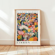 Lisbon Flower Market Poster - Posters - Flower Poster