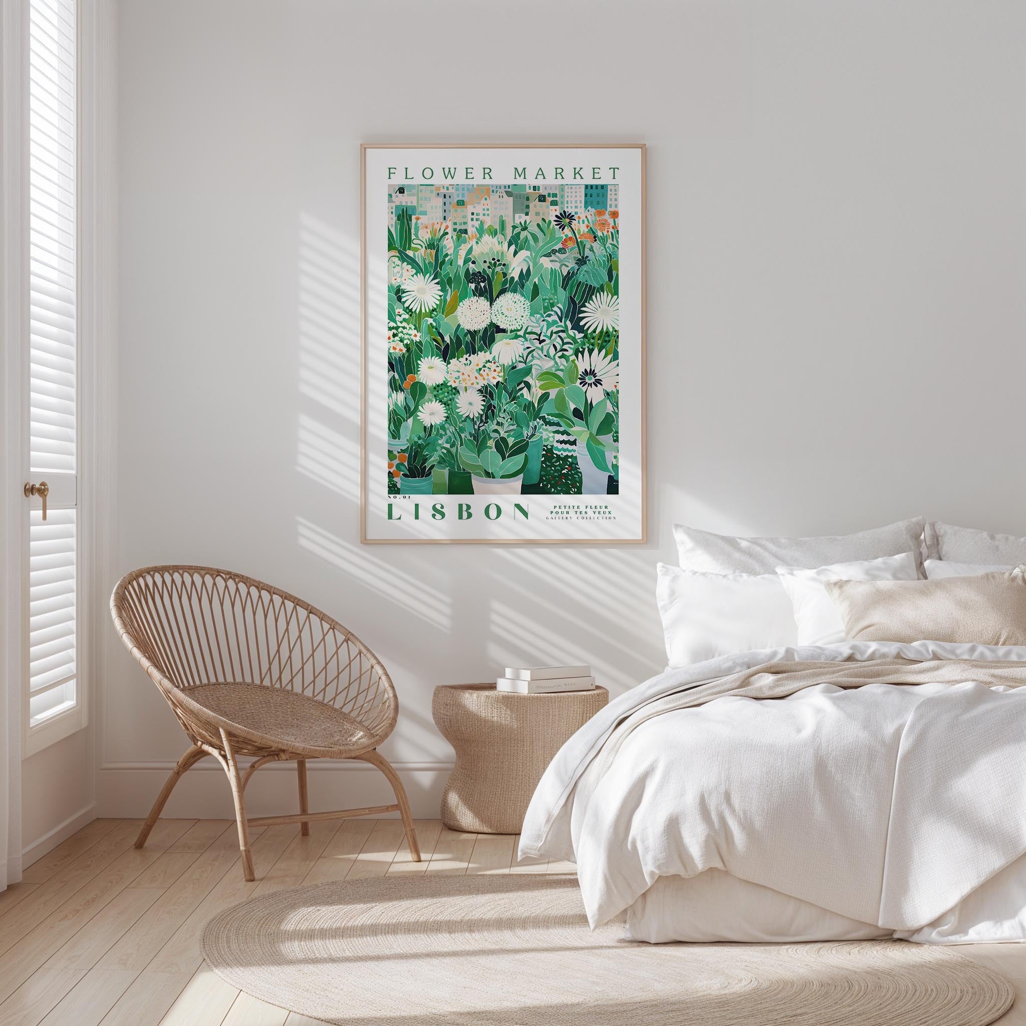 Lisbon Flower Market Poster - Posters - Flower Poster