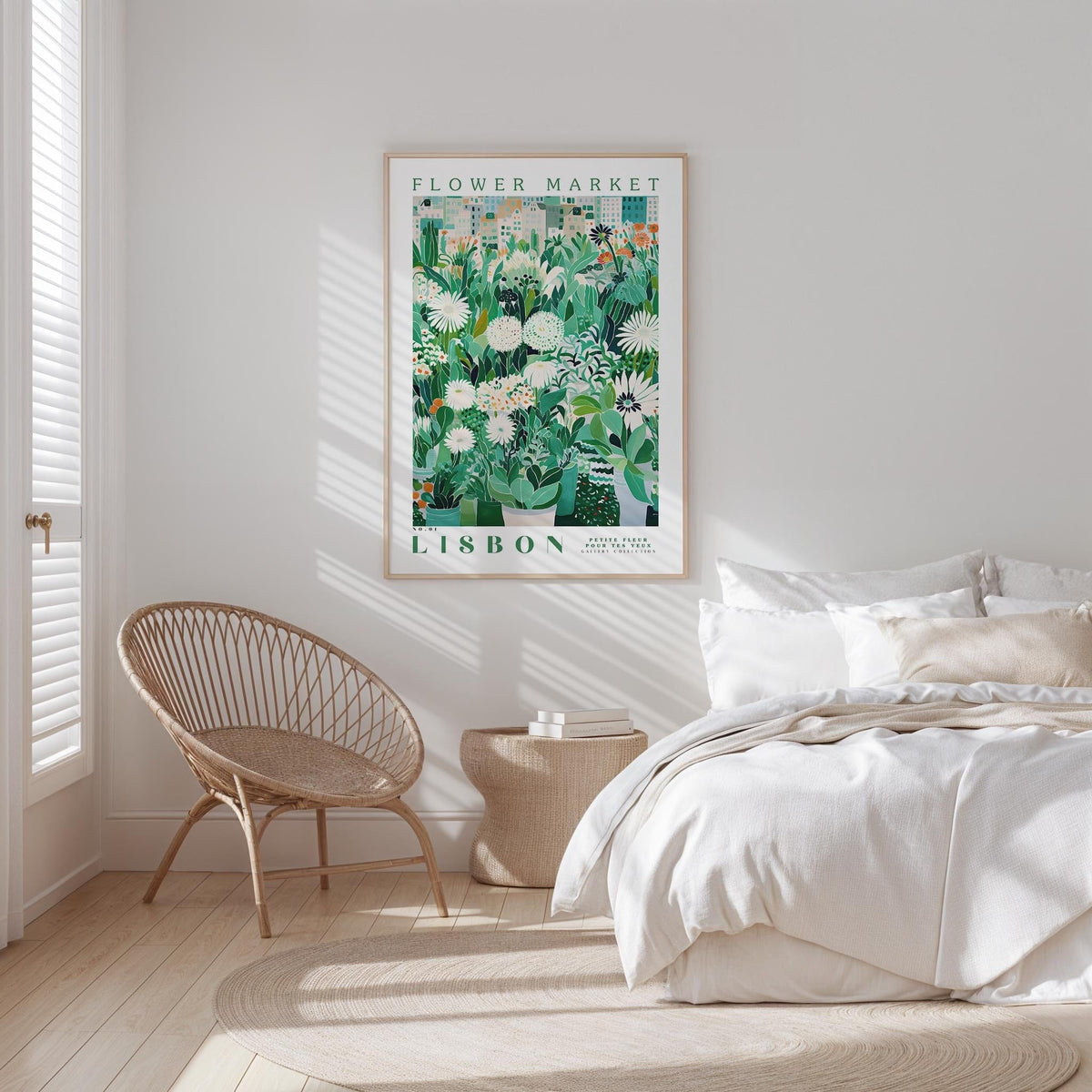 Lisbon Flower Market Poster - Posters - Flower Poster