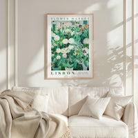 Lisbon Flower Market Poster - Posters - Flower Poster