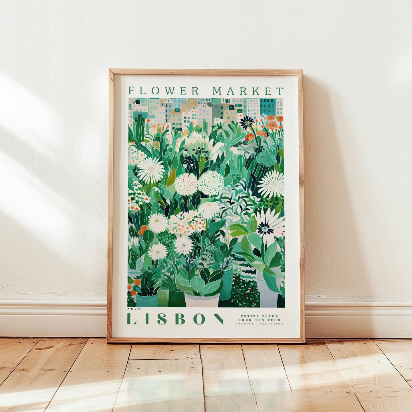 Lisbon Flower Market Poster - Posters - Flower Poster