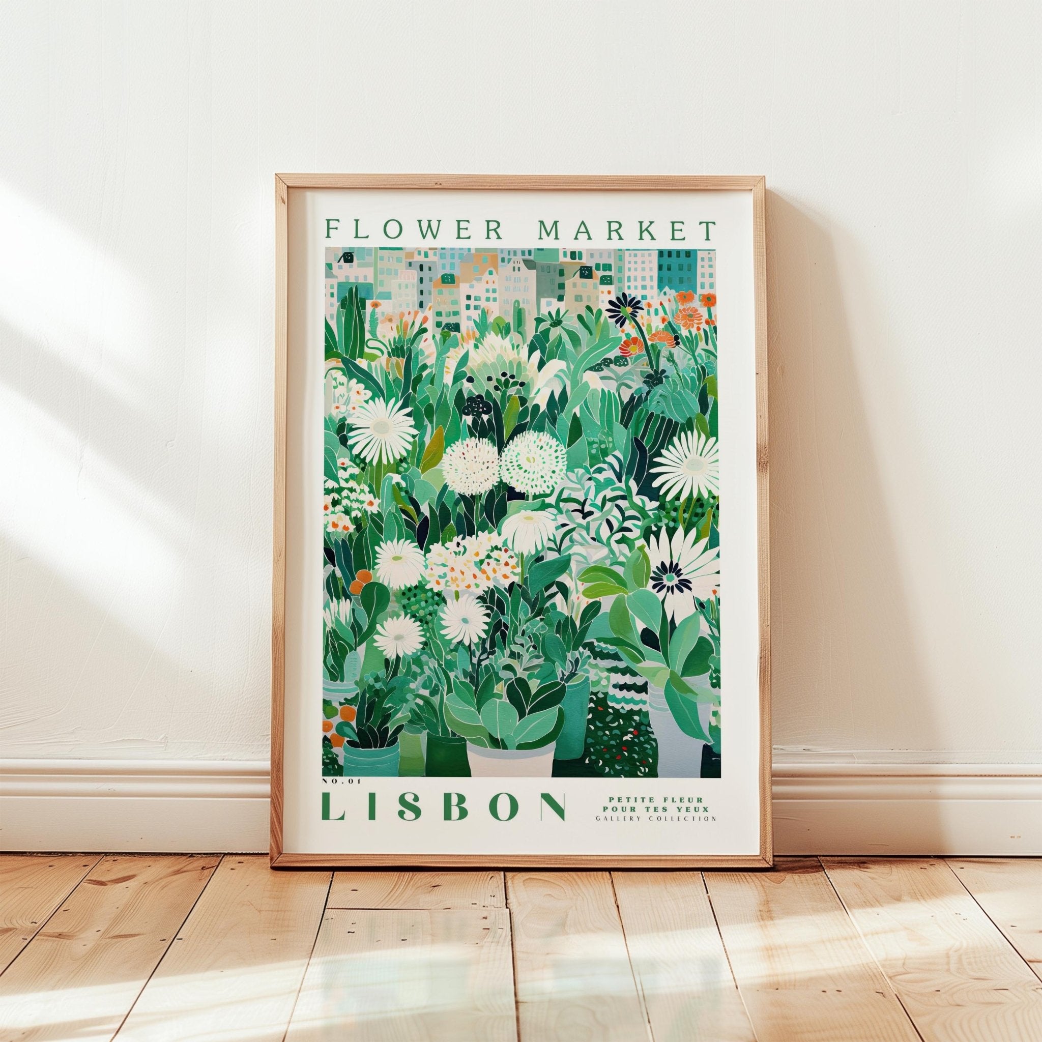 Lisbon Flower Market Poster - Posters - Flower Poster