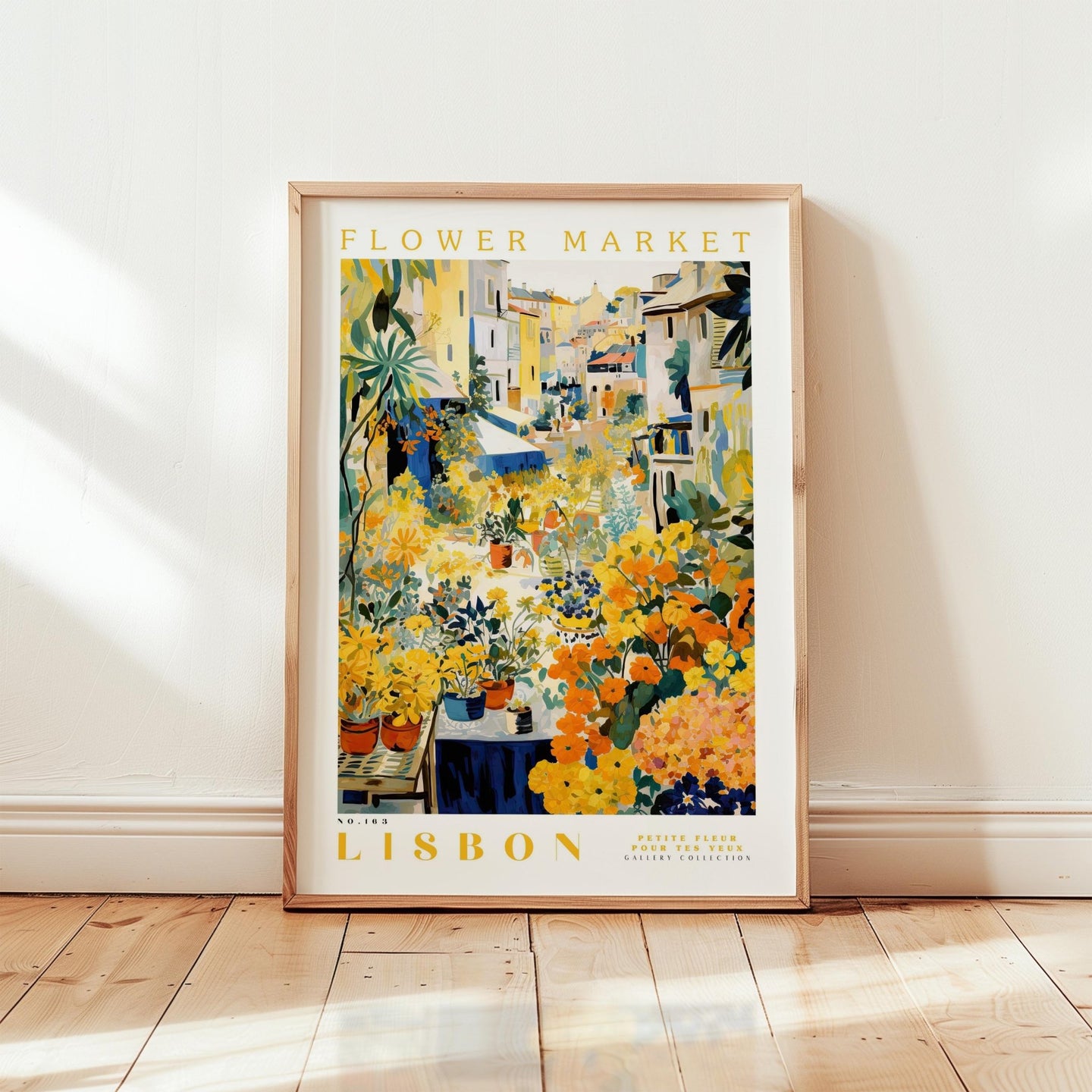 Lisbon Flower Market Poster - Posters - Flower Poster