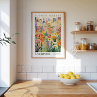 Liverpool Flower Market Poster - Posters - Flower Poster