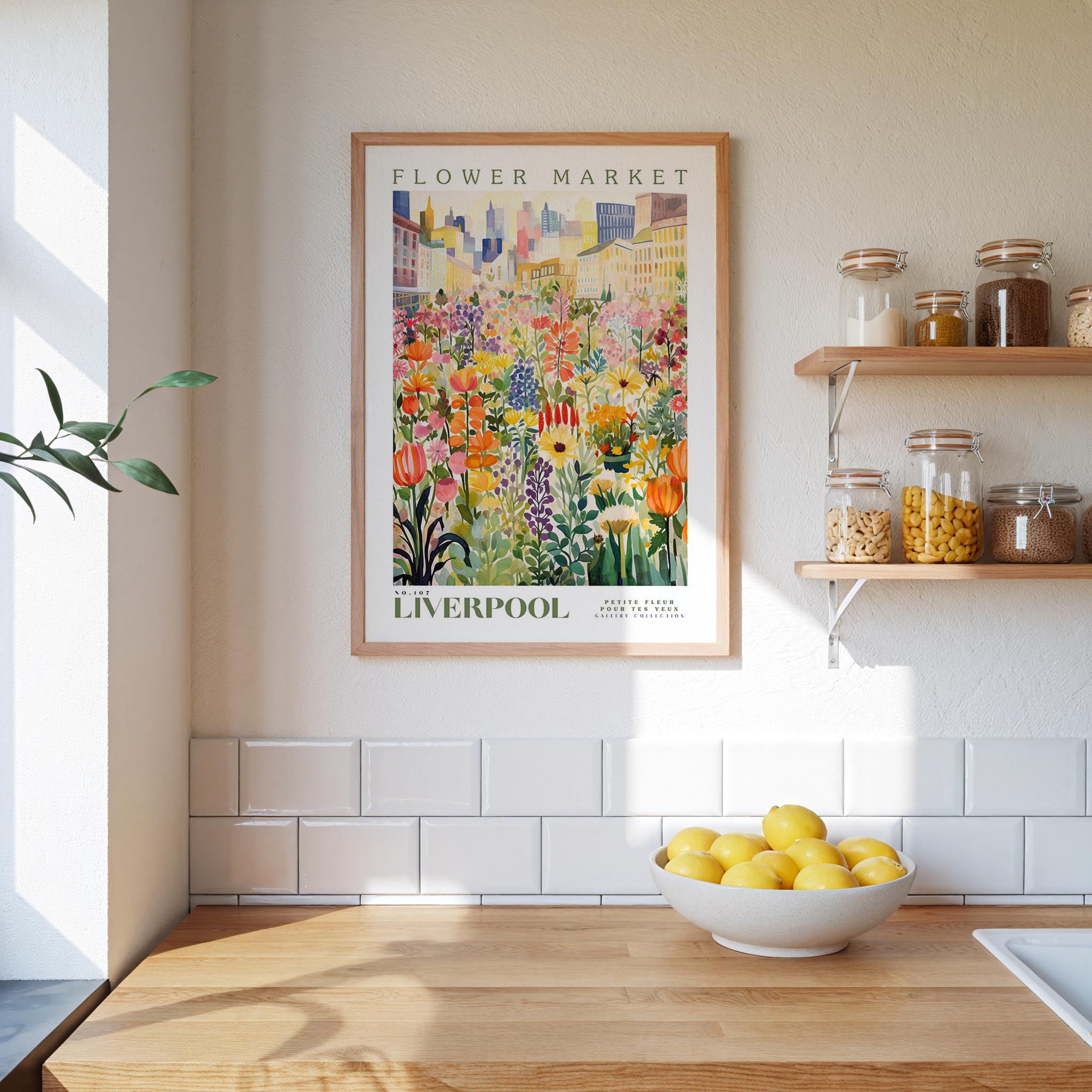 Liverpool Flower Market Poster - Posters - Flower Poster