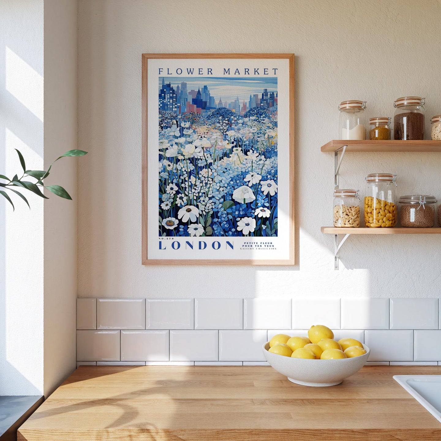 London Flower Market Poster - Poster - Flower Poster