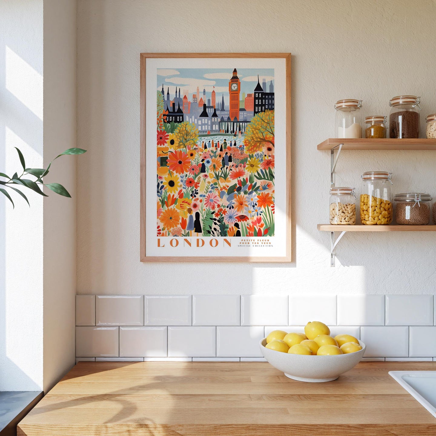London Flower Market Poster - Posters - Flower Poster