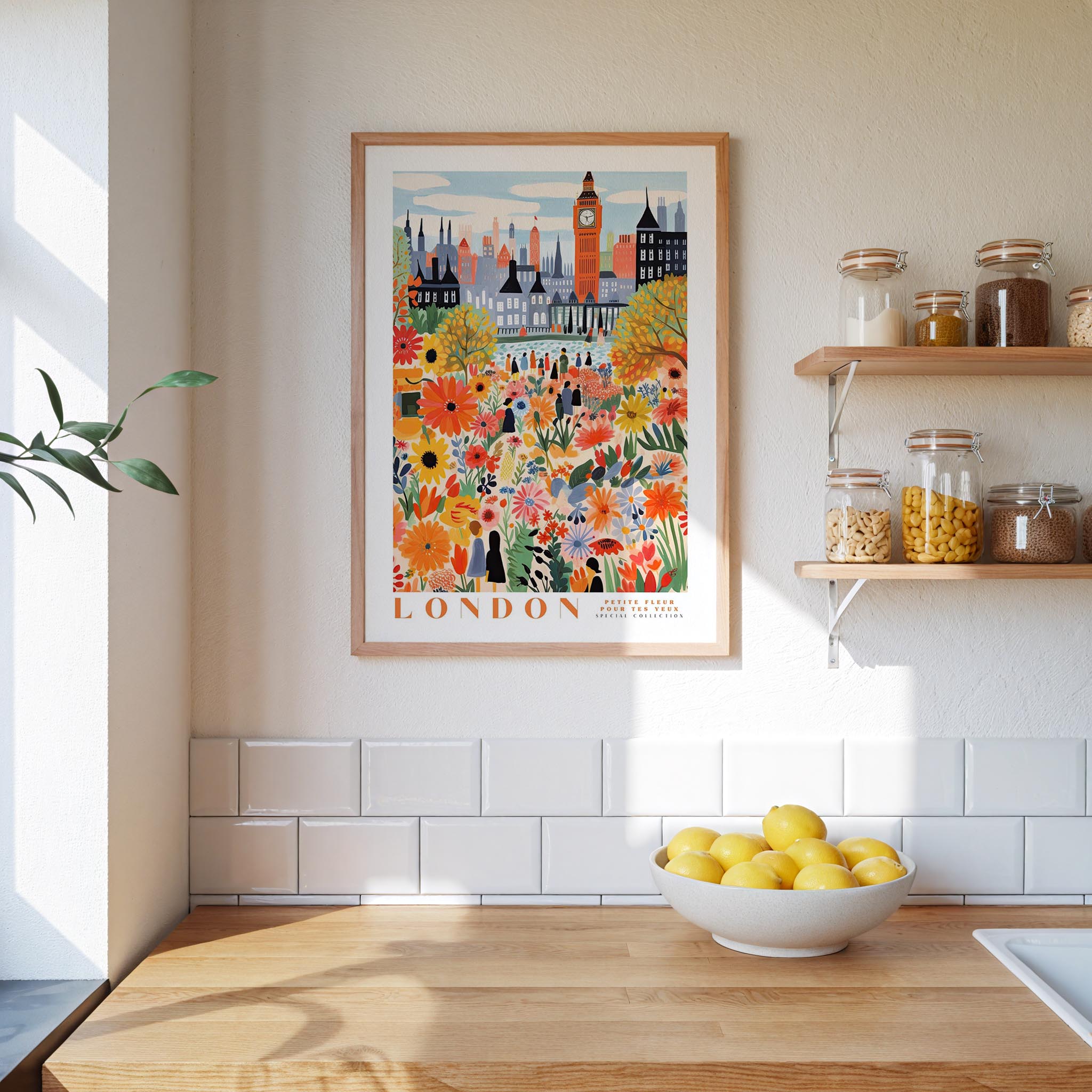 London Flower Market Poster - Posters - Flower Poster