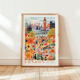 London Flower Market Poster - Posters - Flower Poster
