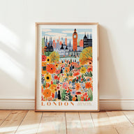 London Flower Market Poster - Posters - Flower Poster