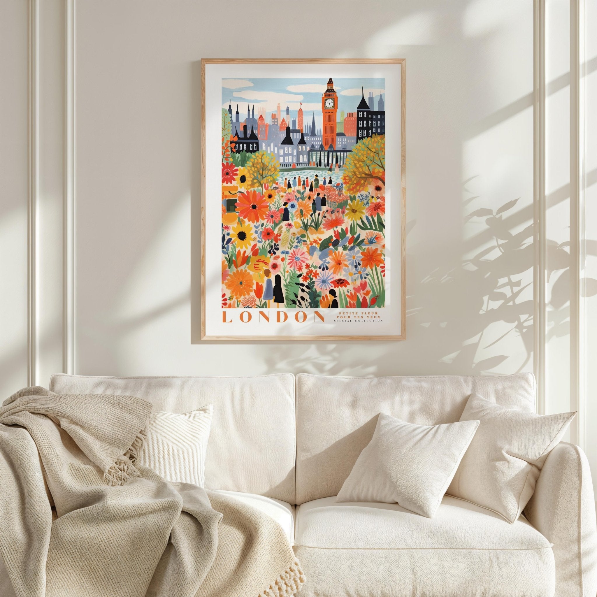 London Flower Market Poster - Posters - Flower Poster