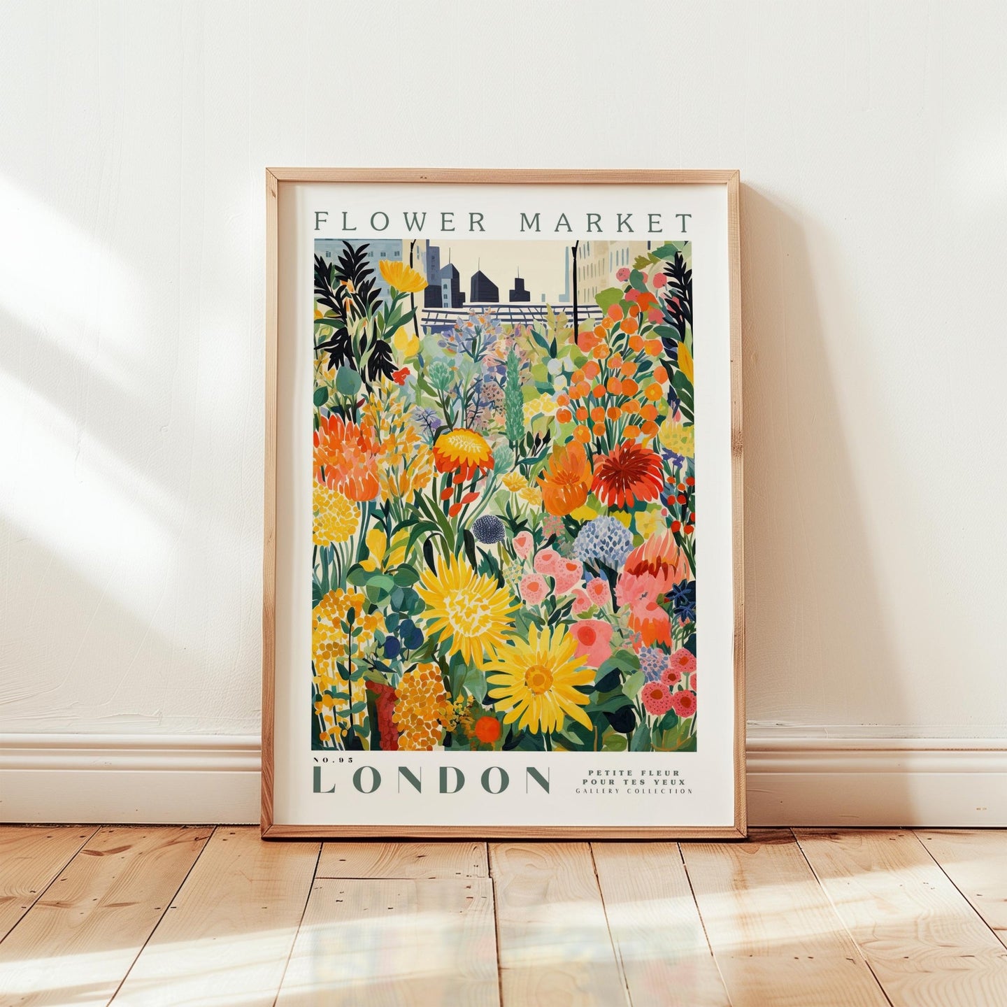 London Flower Market Poster - Posters - Flower Poster