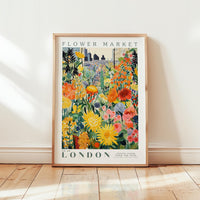 London Flower Market Poster - Posters - Flower Poster