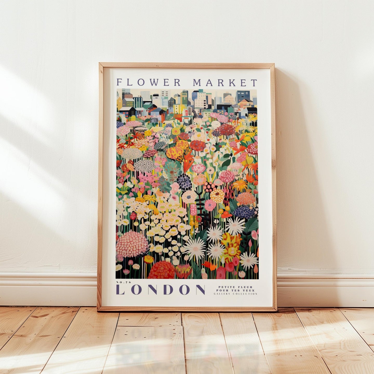 London Flower Market Poster - Posters - Flower Poster