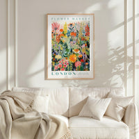 London Flower Market Poster - Posters - Flower Poster