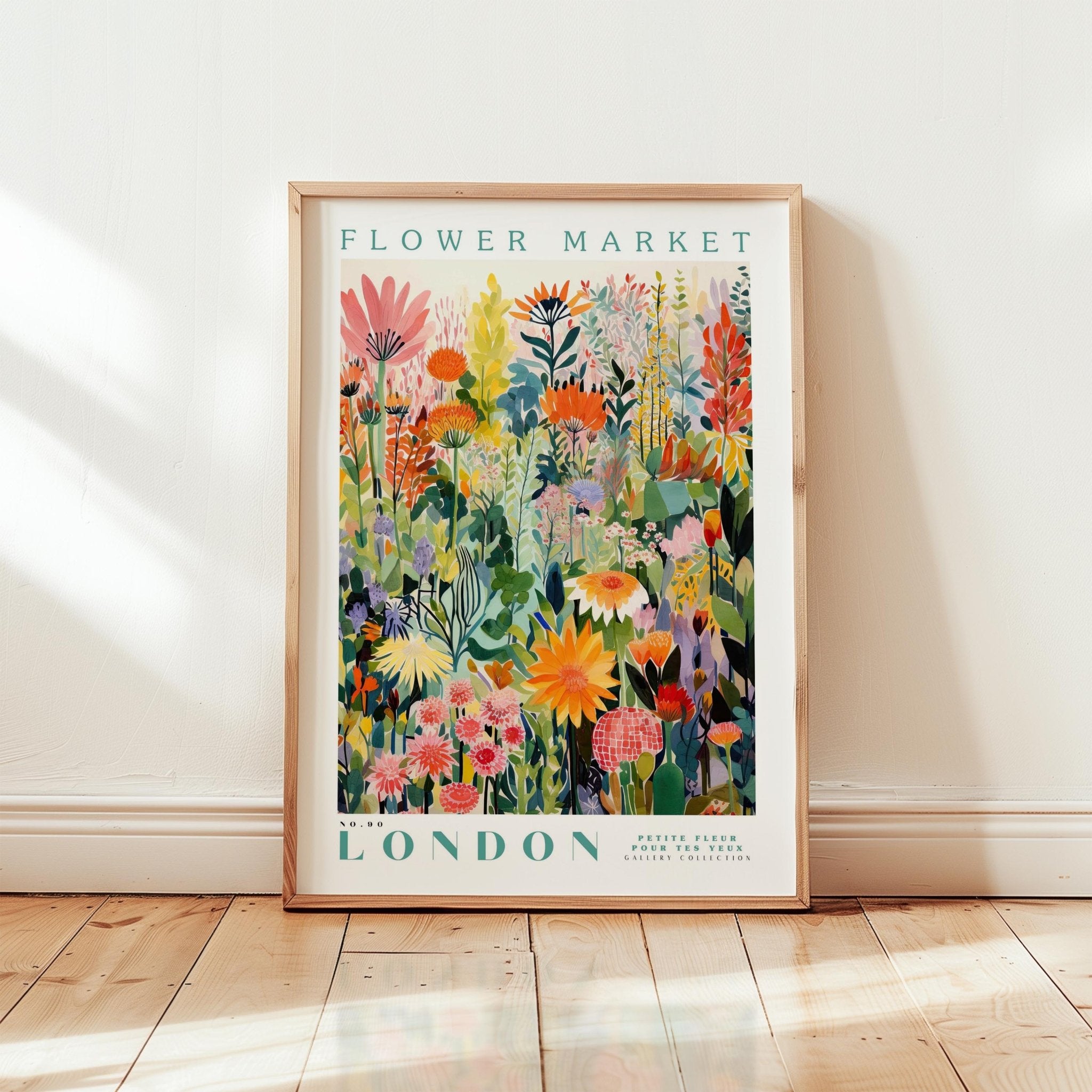 London Flower Market Poster - Posters - Flower Poster