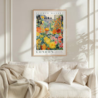 London Flower Market Poster - Posters - Flower Poster
