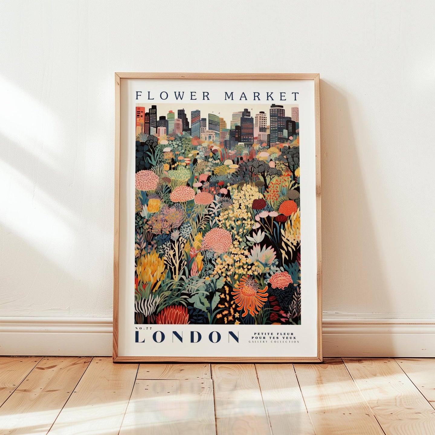 London Flower Market Poster - Posters - Flower Poster