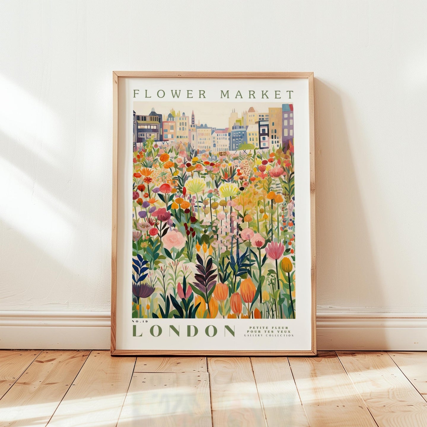 London Flower Market Poster - Posters - Flower Poster
