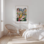 London Flower Market Poster - Posters - Flower Poster