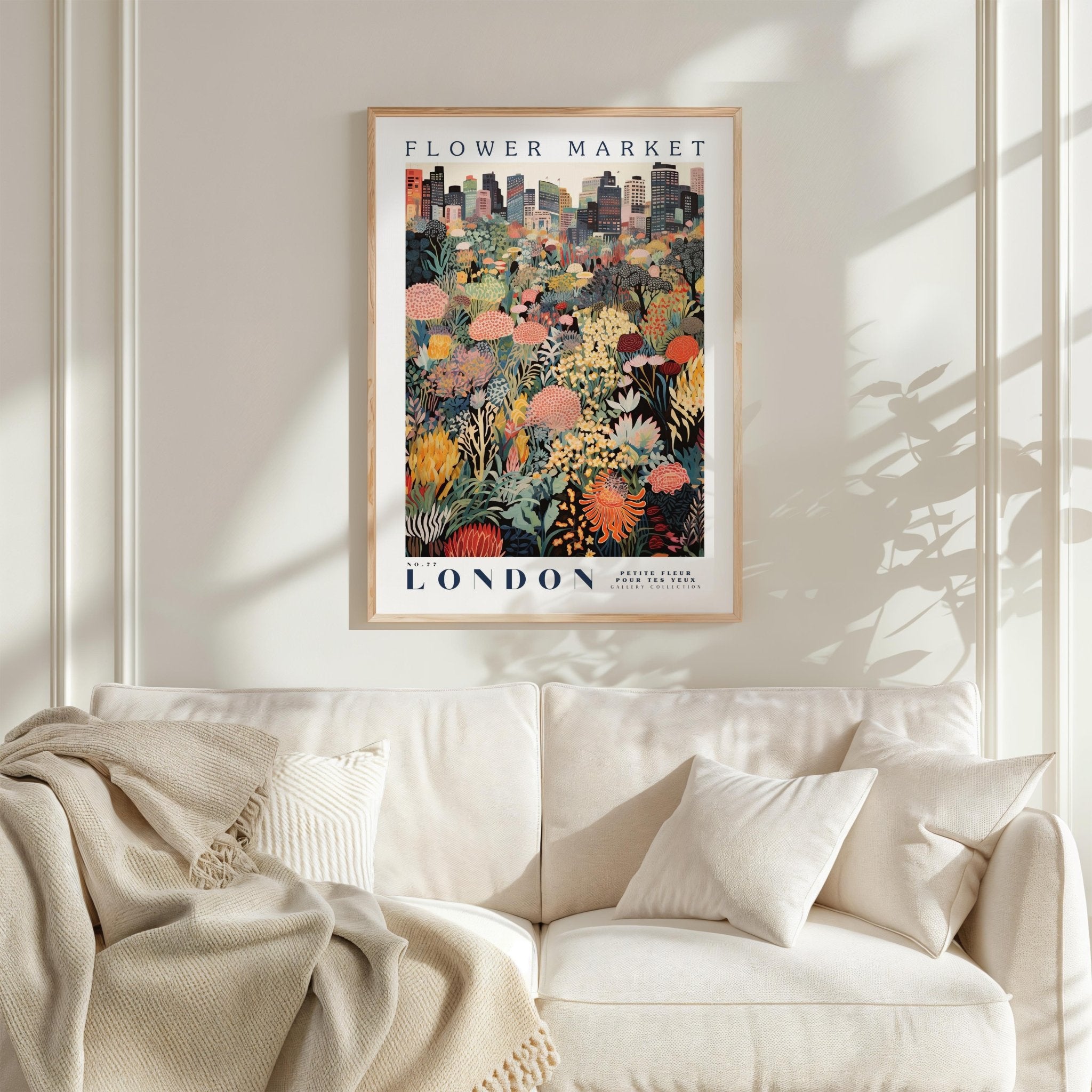 London Flower Market Poster - Posters - Flower Poster