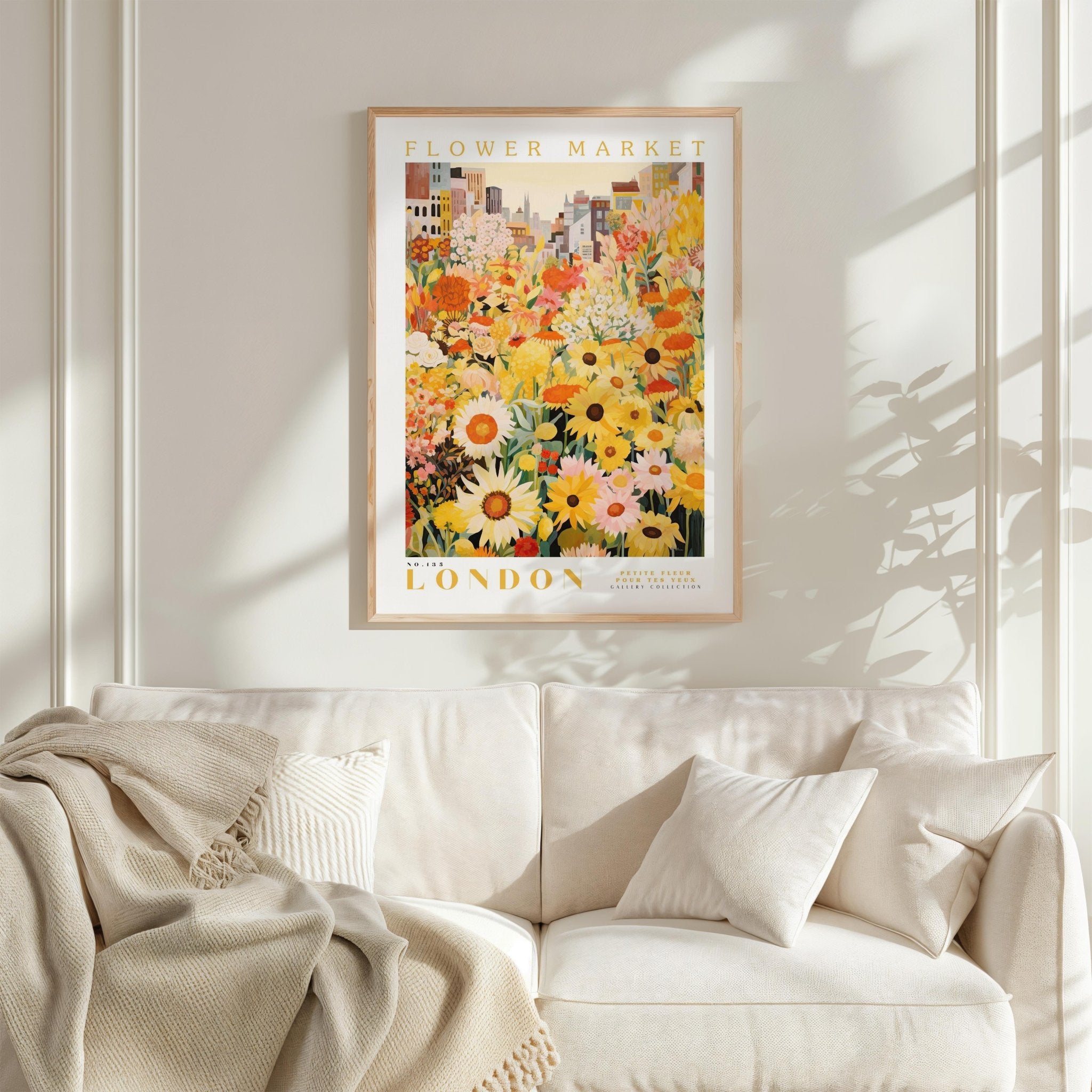 London Flower Market Poster - Posters - Flower Poster