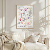 London Flower Market Poster - Posters - Flower Poster