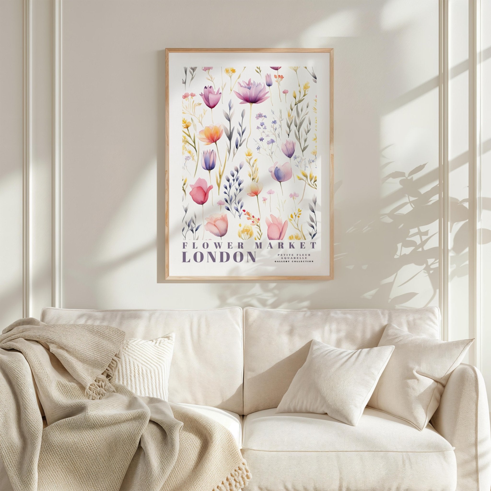 London Flower Market Poster - Posters - Flower Poster