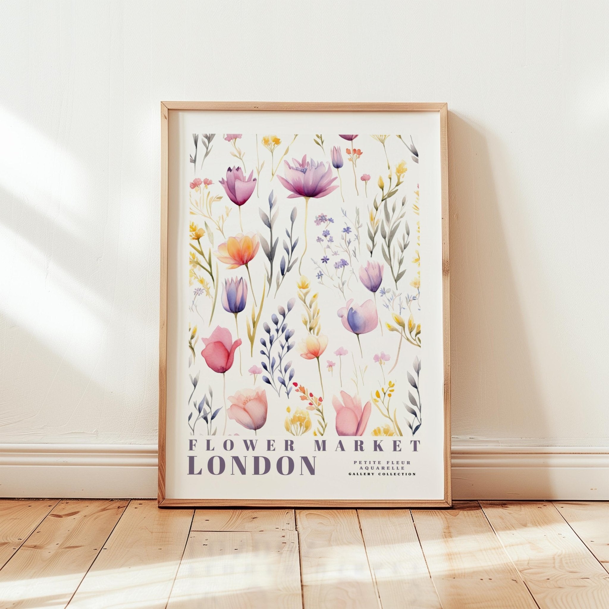 London Flower Market Poster - Posters - Flower Poster