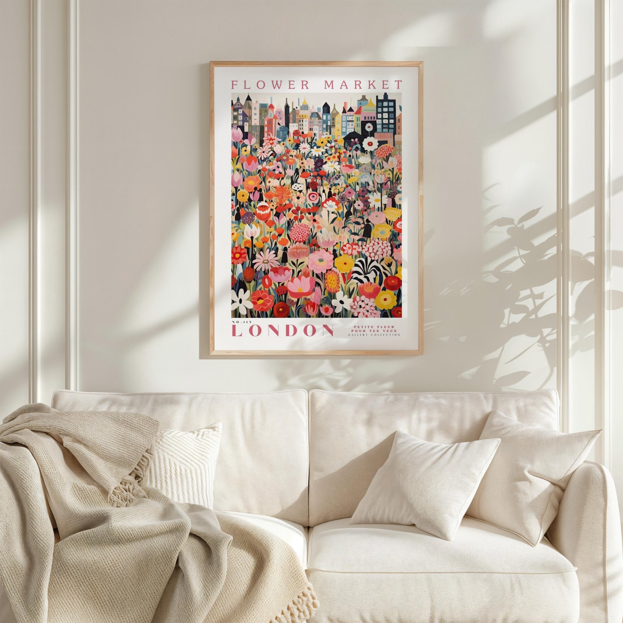 London Flower Market Poster - Posters - Flower Poster