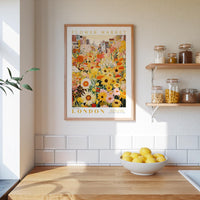 London Flower Market Poster - Posters - Flower Poster