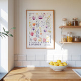 London Flower Market Poster - Posters - Flower Poster
